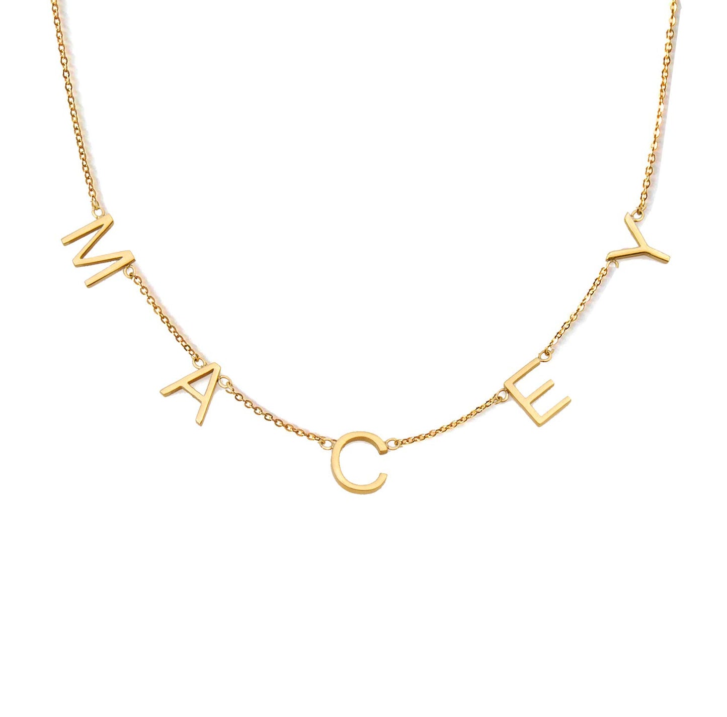 Lucky Letter Combination Clavicle Necklace custom clavicel necklaces-JWN23