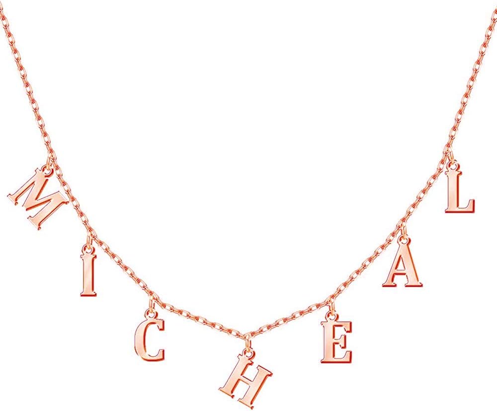 Lucky Letter Combination Clavicle Necklace  custom clavicel necklaces-JWN23