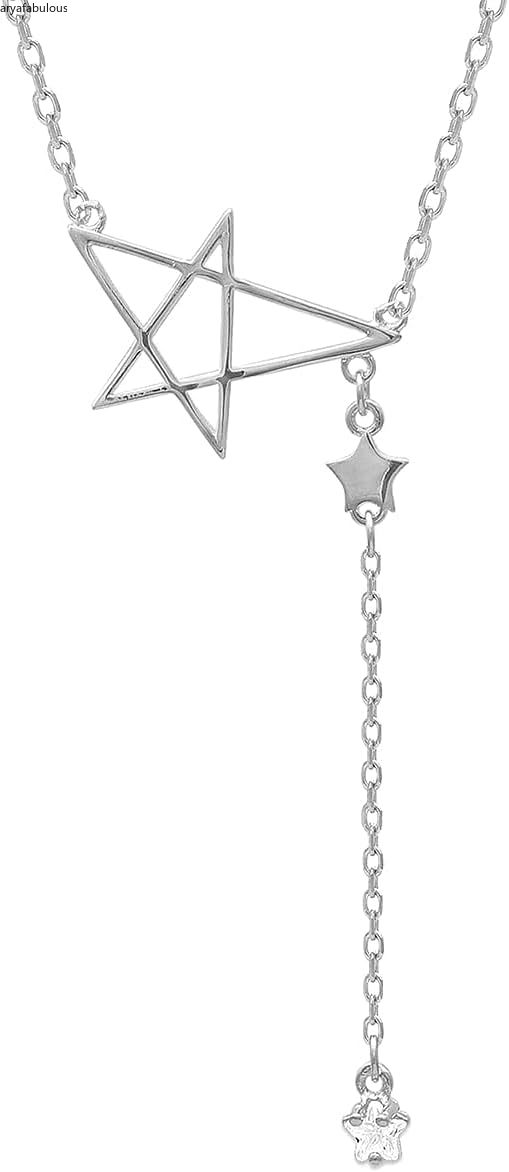 Star Drop Necklace-JWN33